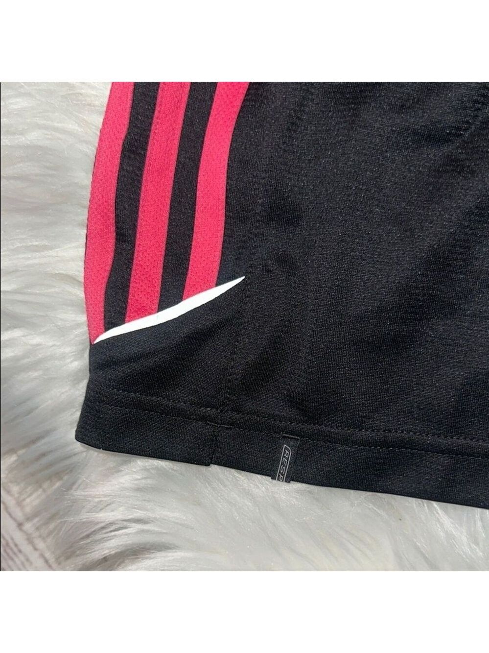 Adidas Pink and Black Athletic Shorts with Moisture-Wicking Fabric Size Medium - Picture 16 of 16